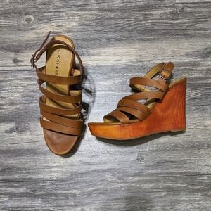 Lucky Brand Strappy Leather Heels
